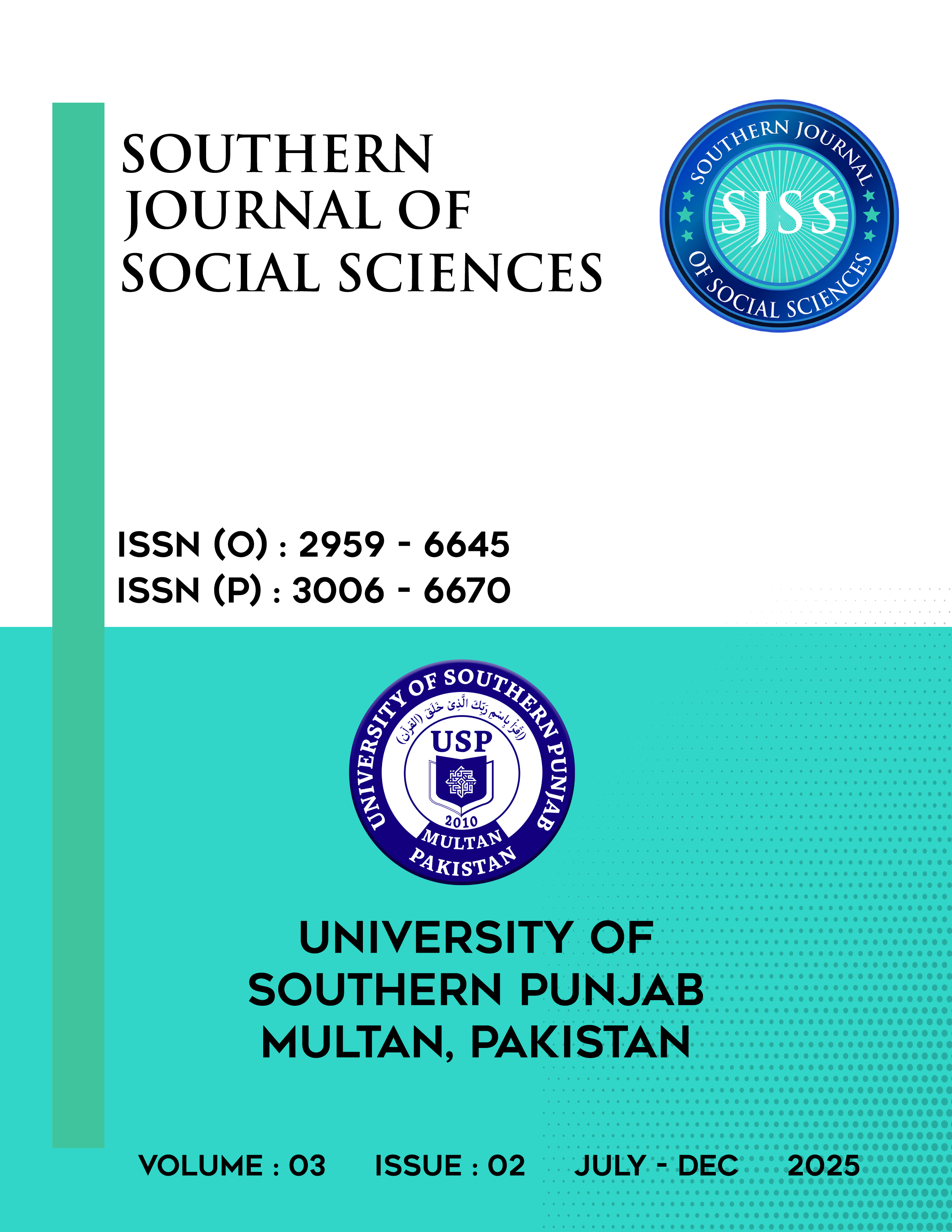 					View Vol. 3 No. 02 (2025): Southern Journal of Social Sciences
				